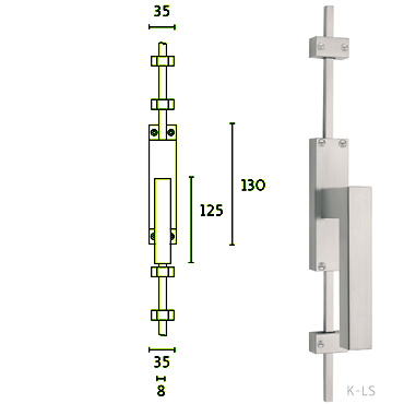 Falleba de acero inoxidable KISQIII 