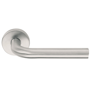 Maneta roseta tubular de inox, con desarrollo curvado