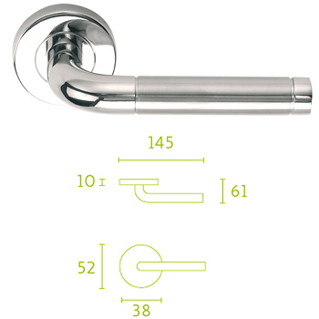 Juego de manivelas inox LBXVII 