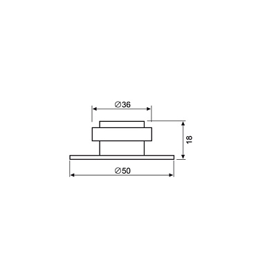 Plano del tope de puerta IBI 