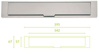 Boca de buzón serie inox Square modelo lsq380 de Formani.